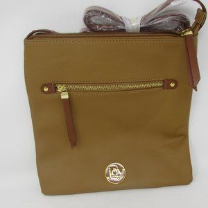 COPY - Joy Mangano RFID Crossbody Shoulder Bag Tan